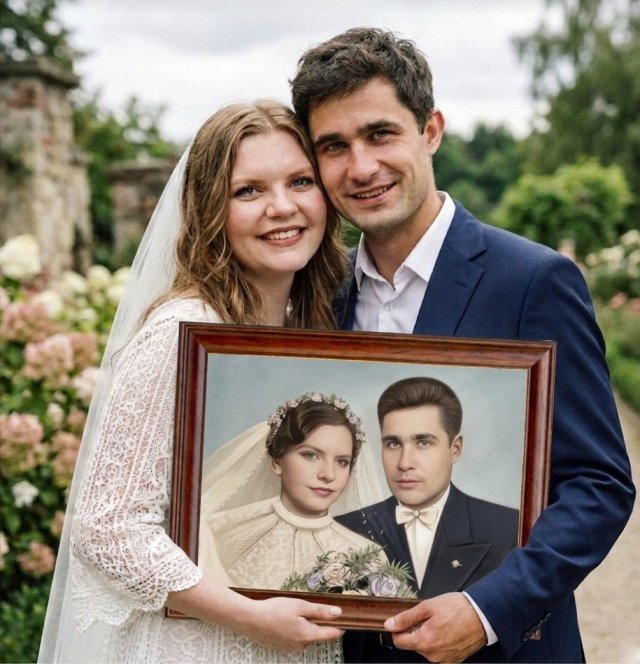 Oryginalny prezent na rocznicę ślubu | Monidło | Portret dla pary