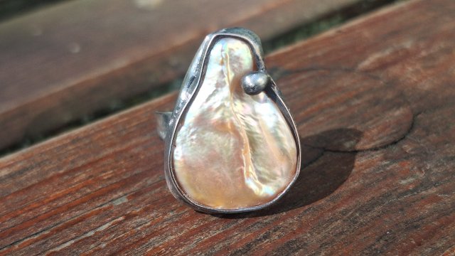 Perła po prostu - pierścionek regulowany