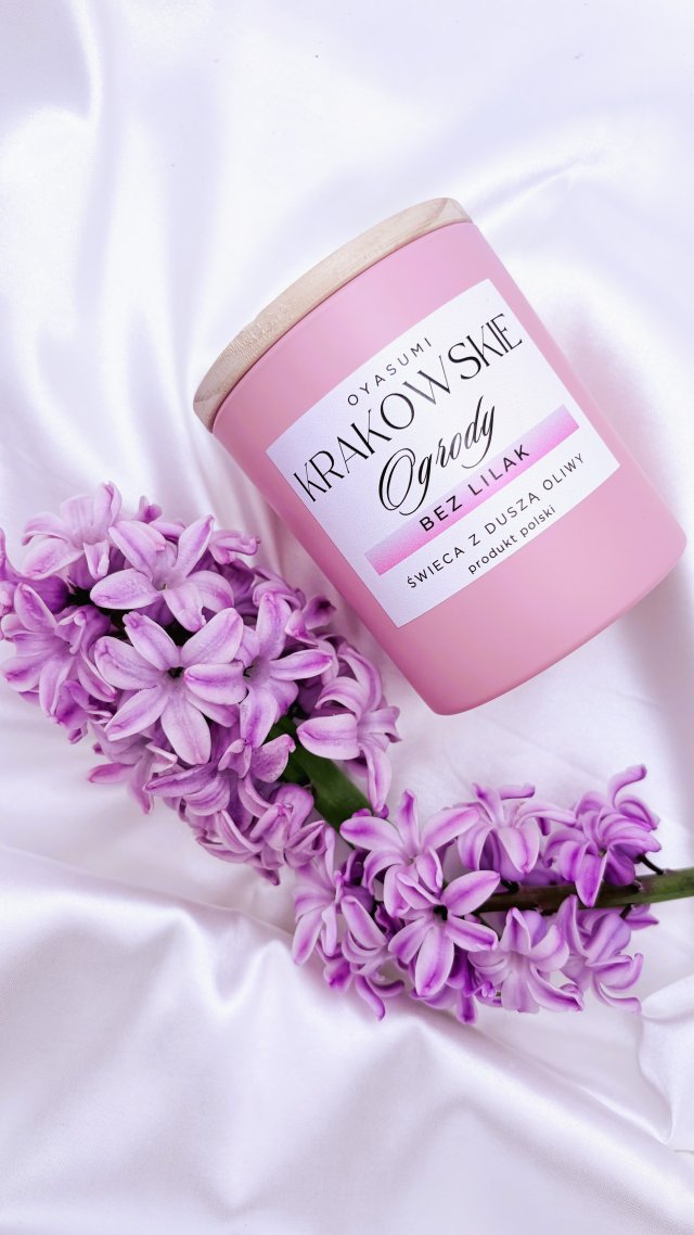 Świeca zapachowa z wosku oliwnego Krakowskie Ogrody