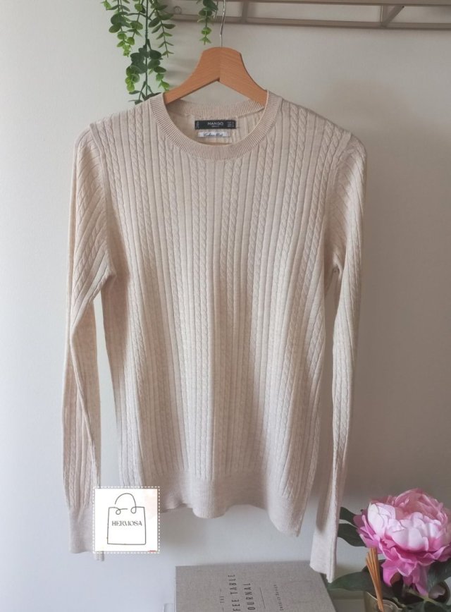 Mango sweter z kaszmirem