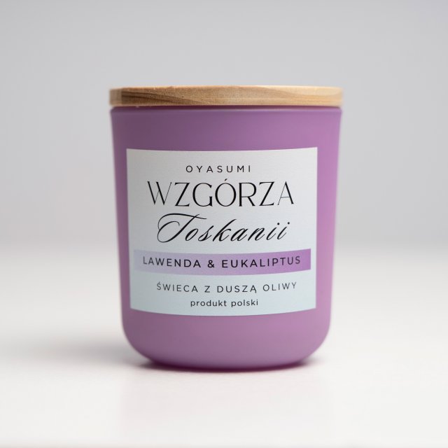 Świeca zapachowa z wosku oliwnego Wzgórza Toskanii