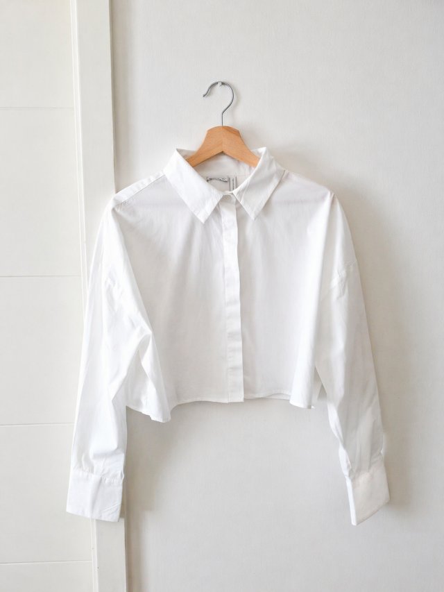 Asos koszula biała krótka 40L luźna