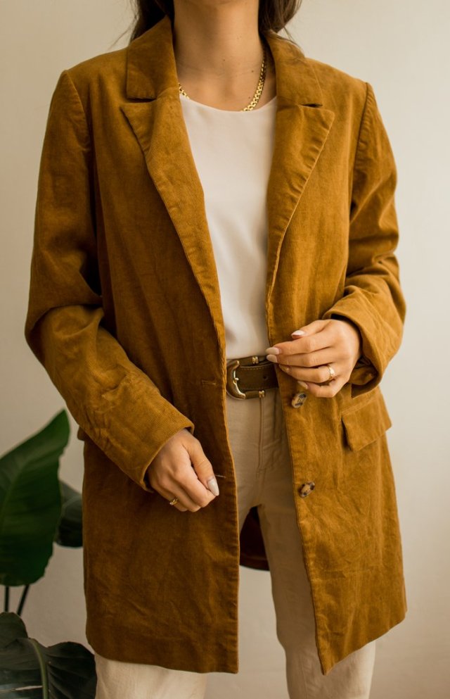 sztruksowa marynarka M