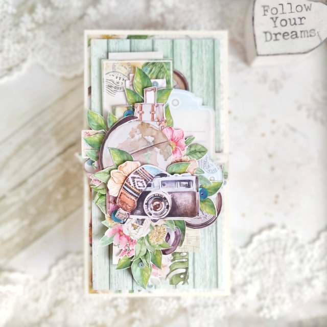 Kartka na urodziny, prezent ręcznie robiony