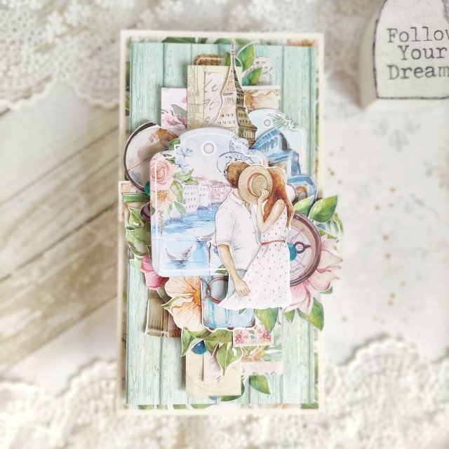 Kartka na urodziny, prezent ręcznie robiony