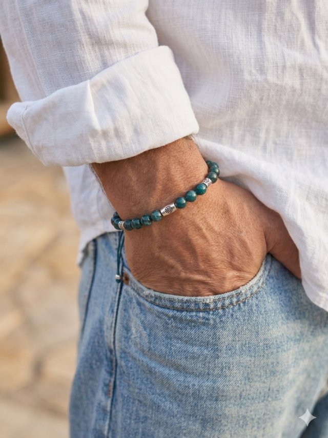 Bransoletka Regulowana, Apatyt, Unisex