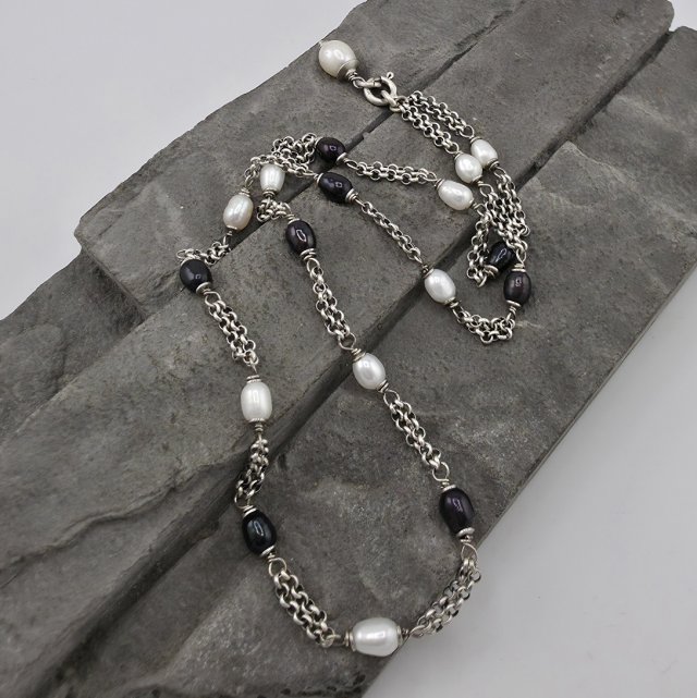 Perłowe duo - naszyjnik