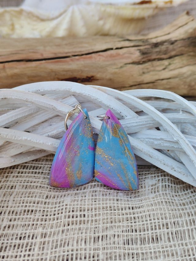 Pastelowe Kolczyki Aurora Shine