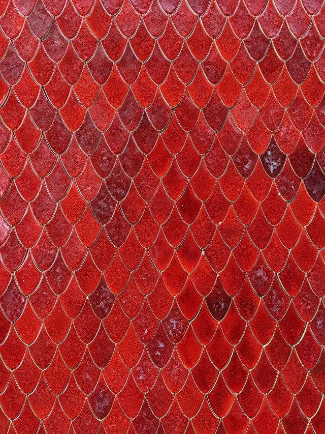 Smocza Łuska czerwone kafle