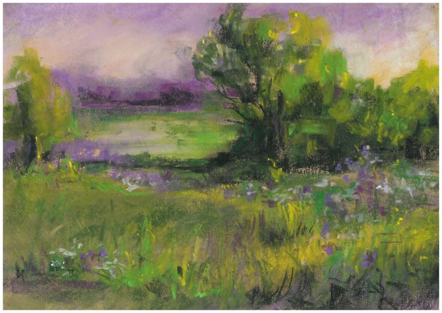 Pejzaż... Sucha pastel