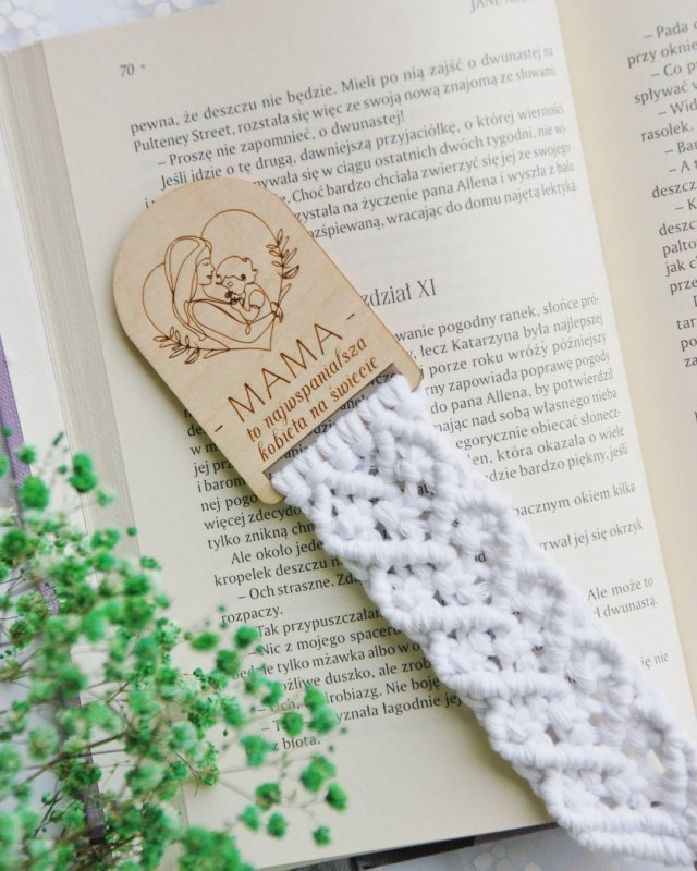 Zakładka do książki dla mamy - prezent na Dzień Matki