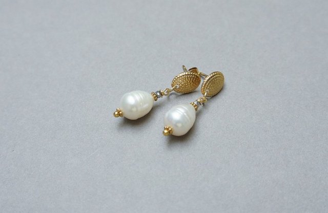 Pearls [white] perły vol. 27 - kolczyki