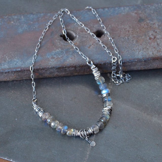 Naszyjnik z labradorytu