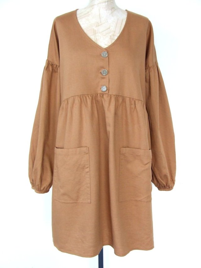 sukienka toffi karmel bawełna XXL jak nowa