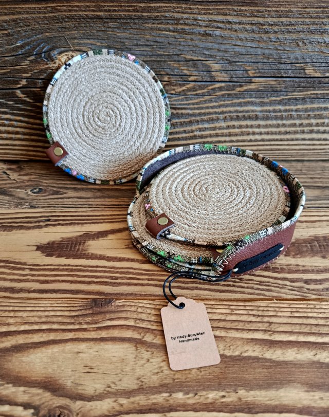 Zestaw Boho podkładek pod kubki