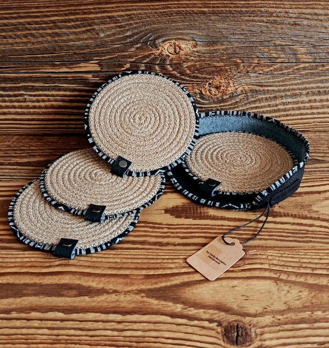 Zestaw Boho podkładek pod kubki