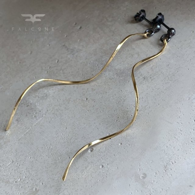 Kolczyki Złote Fale