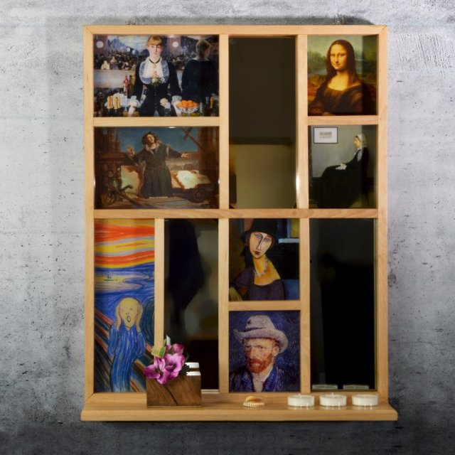 (Auto)portrety – wall-art z drewna i luster