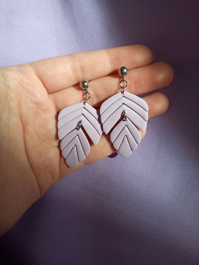 Kolczyki z gliny polimerowej pastelowe