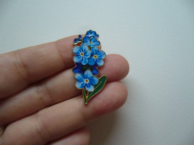 PIN PRZYPINKA BROSZKA NIEZAPOMINAJKI