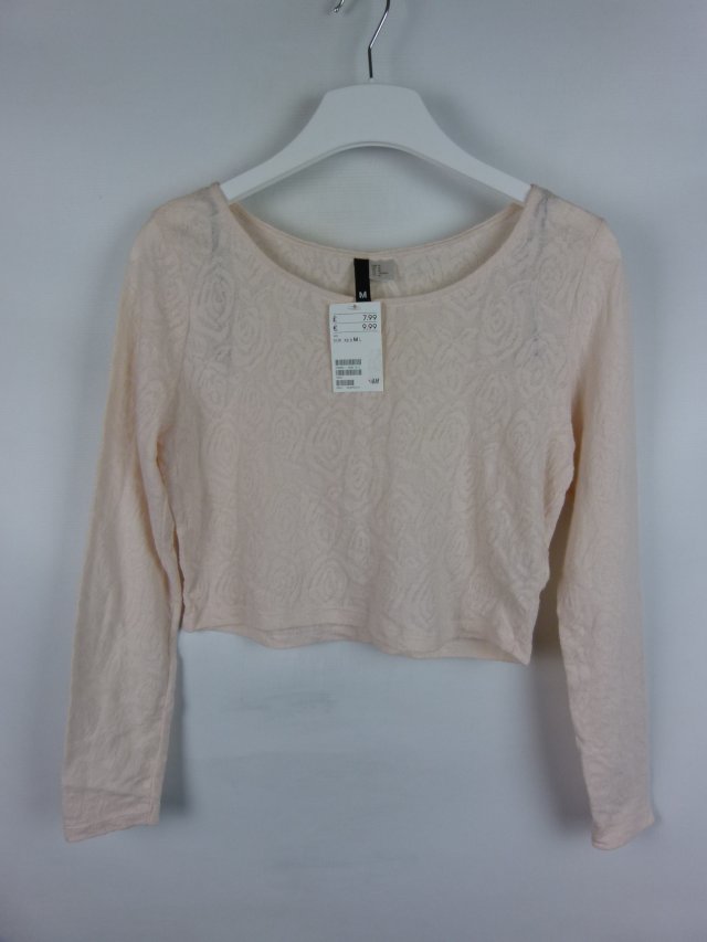 H&M bluzka crop bluzka dzianinka / M z metką