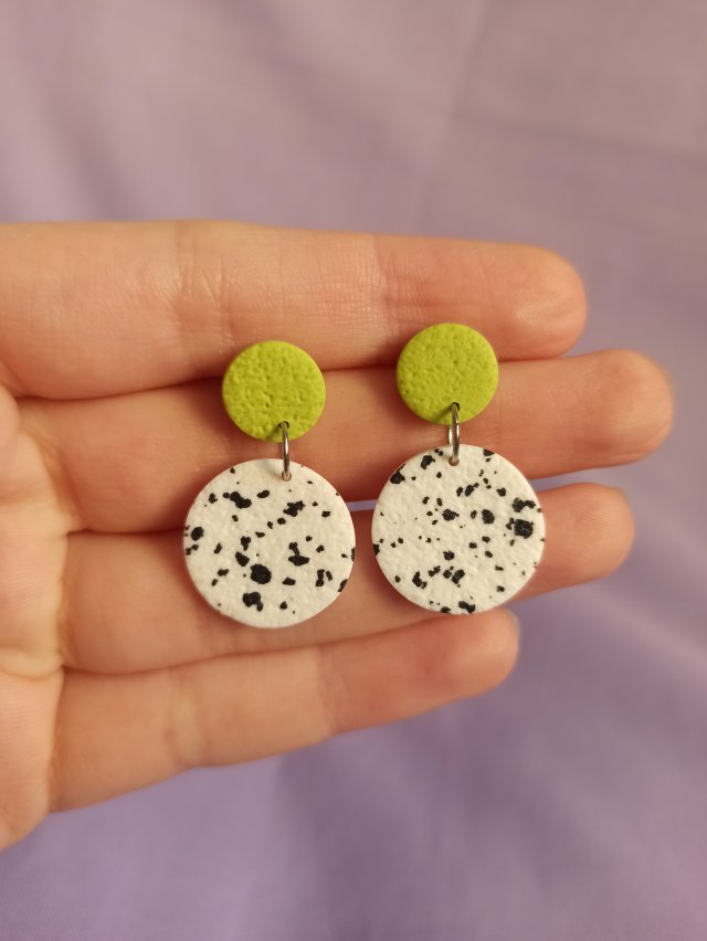Kolczyki z gliny polimerowej pastelowe