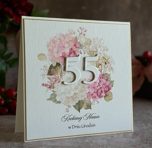 Kartka urodzinowa z kopertą prezentową, BH 75