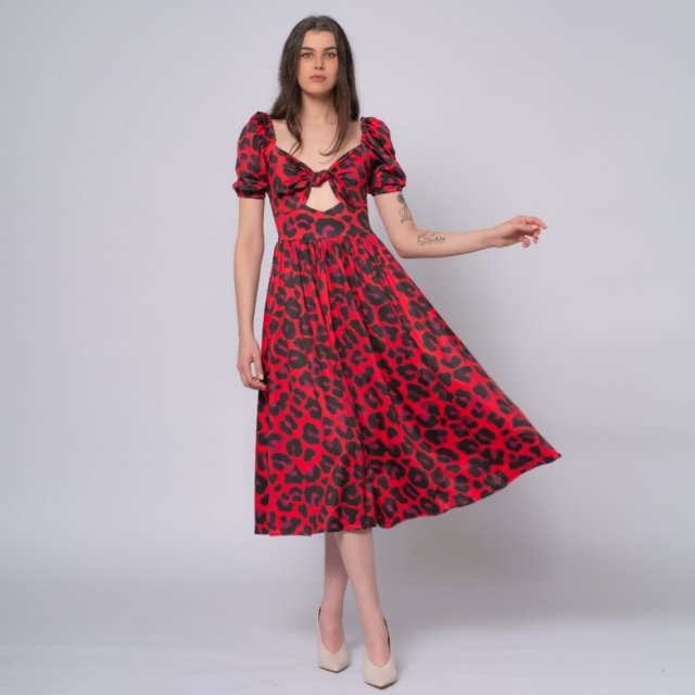 Sukienka w panterkę - Ola Solar Tropic