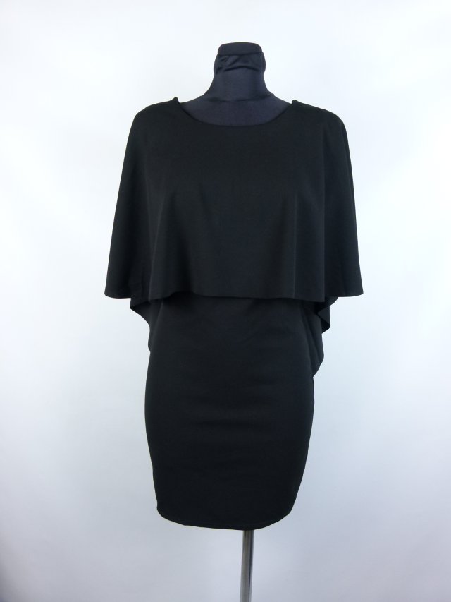 Krisp krótka sukienka z peleryną  / S