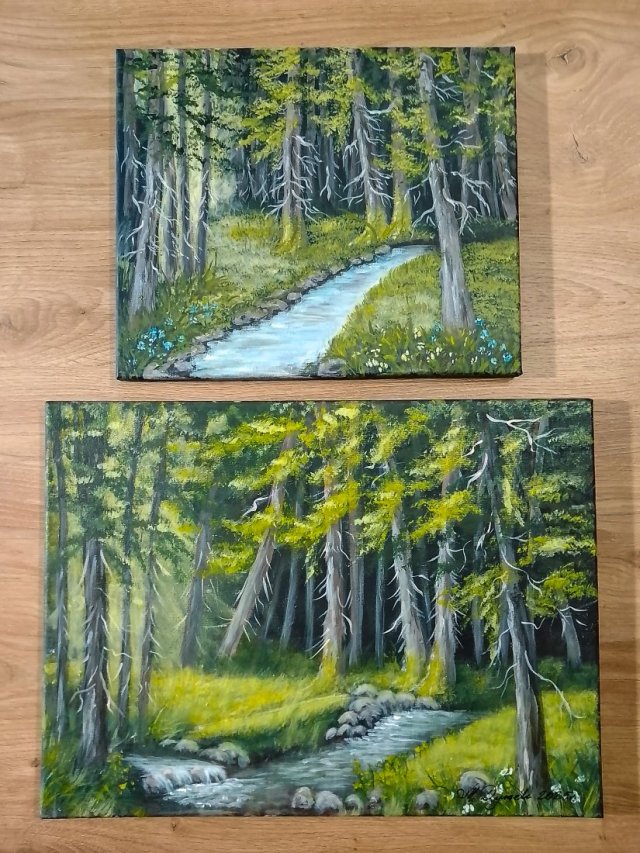 WYPRZEDAŻ KOLEKCJI - DYPTYK NATURY "W GŁĘBI LASU"