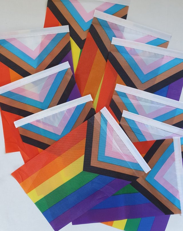 10 sztuk tęczowe flagi chorągiewki