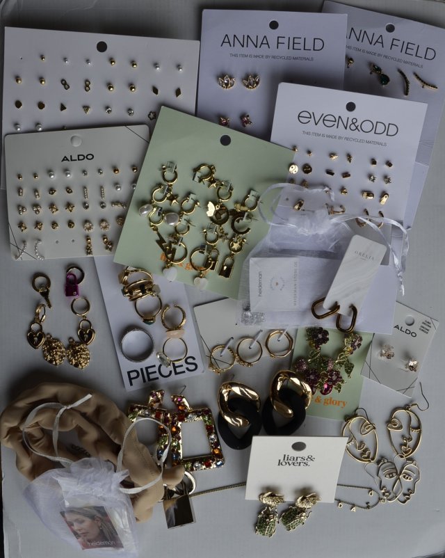duży zestaw biżuterii nowa i używana Aldo, Pieces, Even & Odd, Anna Field, Heideman
