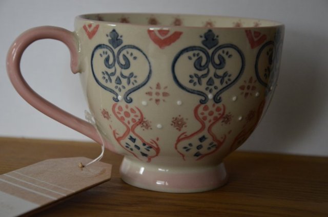 nowa duża filiżanka New Look ornamenty boho