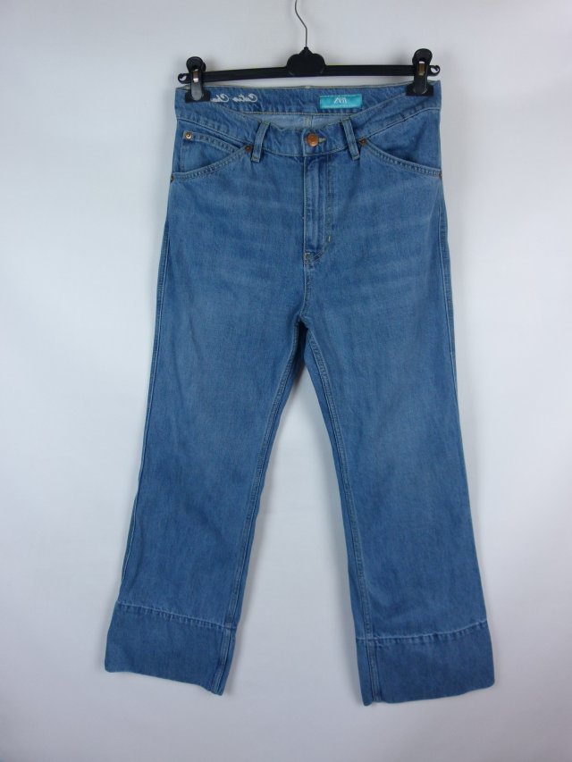 Zara x Harry Lambert cutie chaos denim flare jeans 40 / L