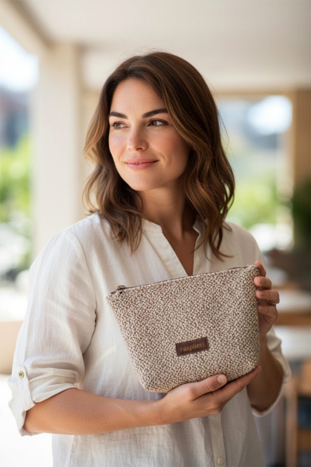 Beżowa kosmetyczka MAXI