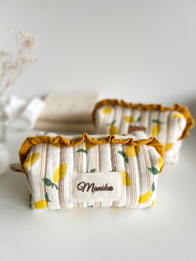 Personalizowana kosmetyczka z imieniem - cytrynki