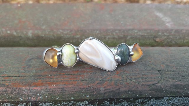 Krzemień krzesze ogień - klamra do włosów