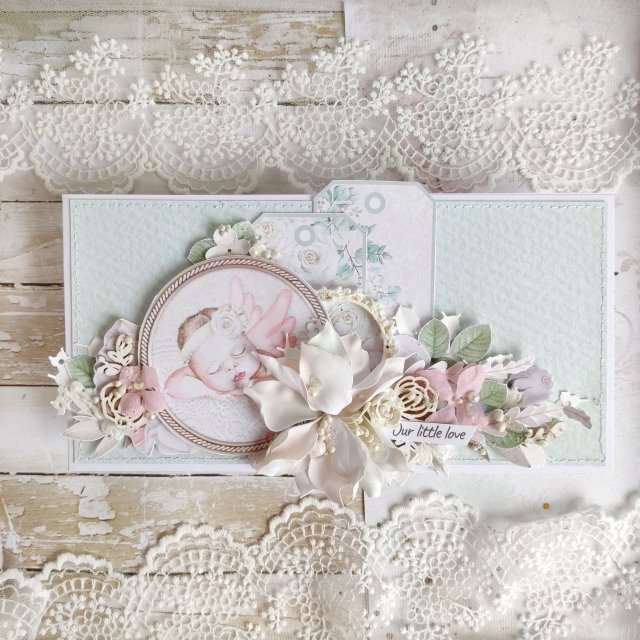 Kartka na chrzest dla dziewczynki