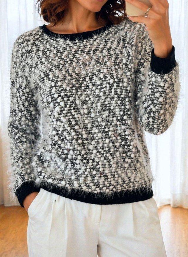 Włochaty sweterek (F, A, Vw)