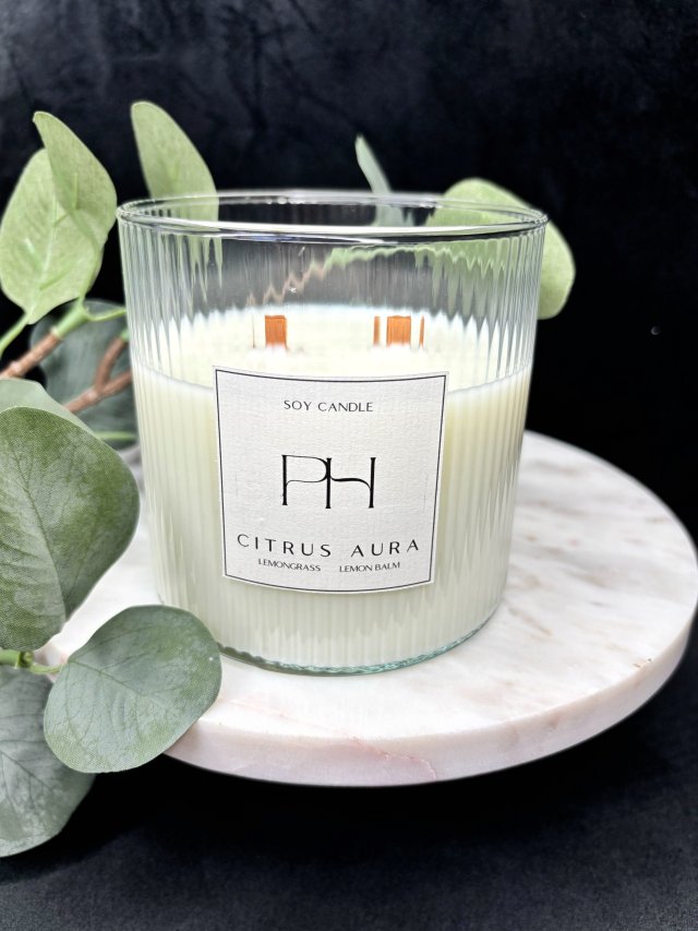 Świeca sojowa "CITRUS AURA"