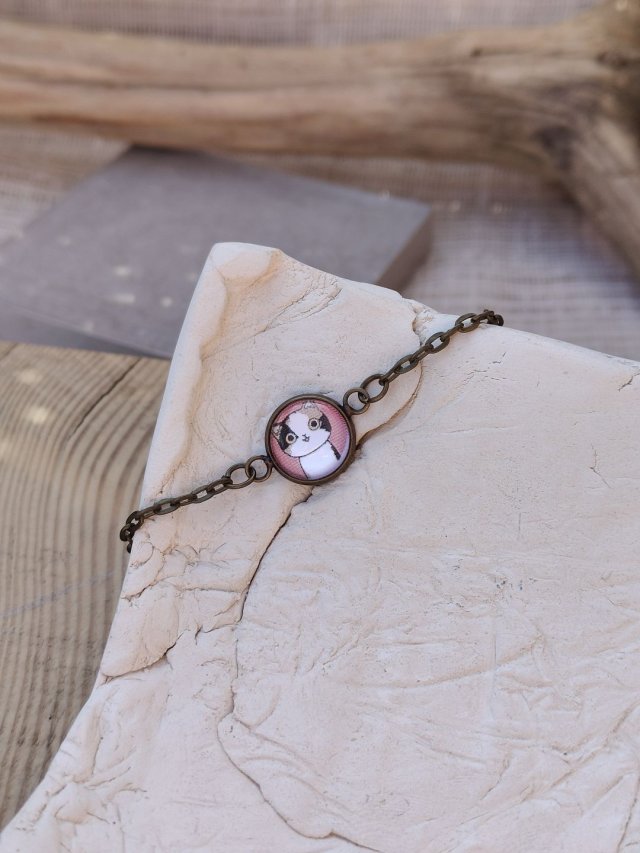 Bransoletka z kaboszonem Kocia Elegancja