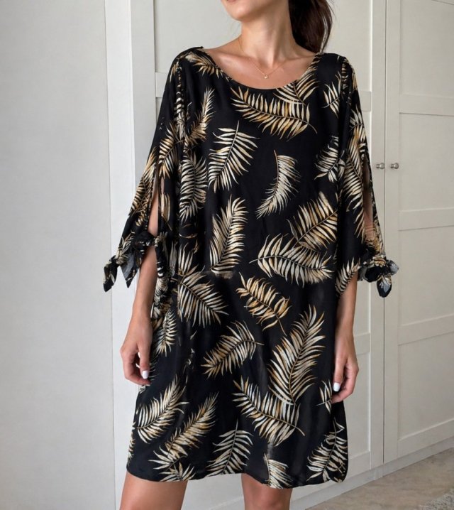 H&M sukienka w liście (Vw)