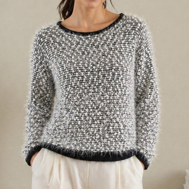 Włochaty sweterek (F, A, Vw)