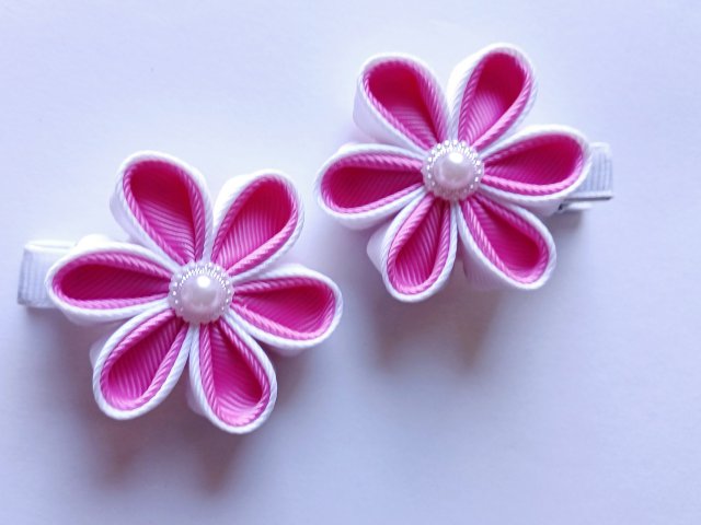 Spinki z kwiatami