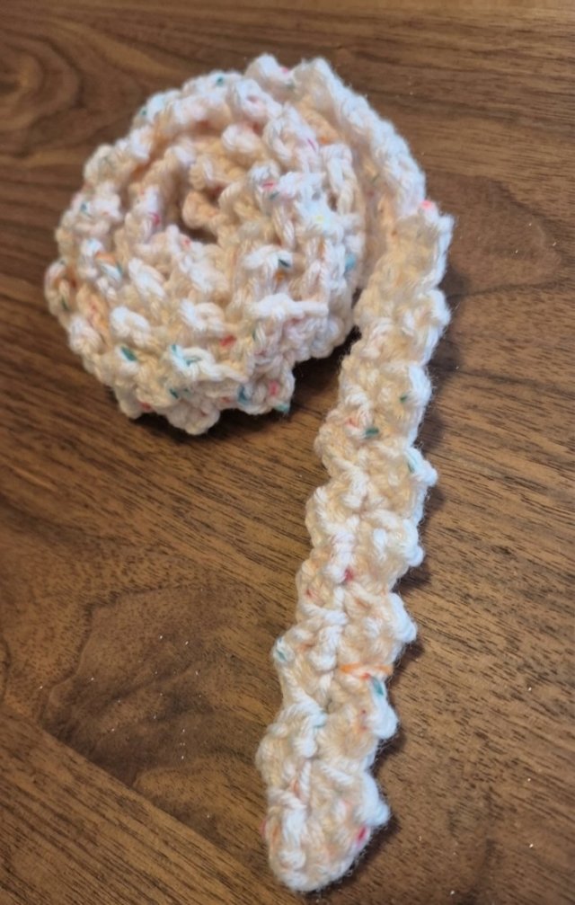 Szydełkowy pasek "Multi-Color Tweed" – miękki akryl i poliester