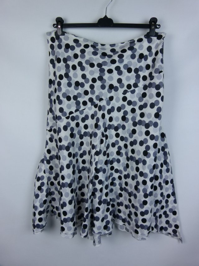 Per Una M&S lniana spódnica w grochy 16r / 44