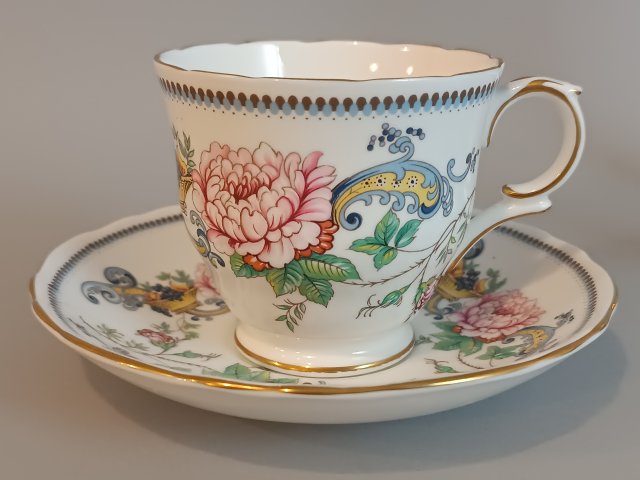 Crown Staffordshire Chelsea Manor Angielska Porcelana Kostna Duet