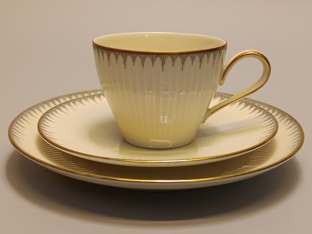 THOMAS ROSENTHAL – MODERNISTYCZNE TRIO KAWOWE Z GEOMETRYCZNYM RELIEFEM