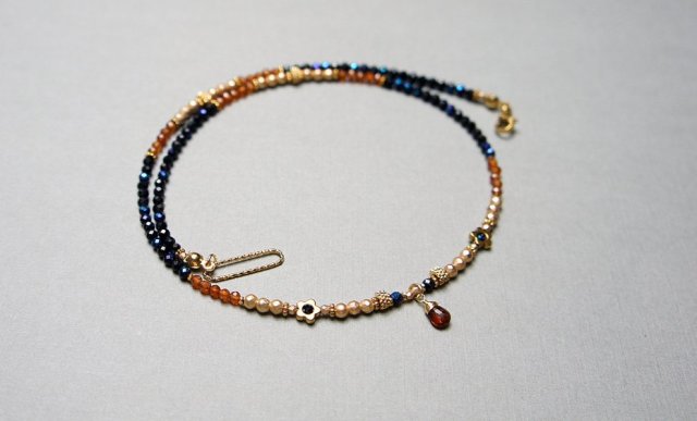 Spinel i granaty /choker/ 11.03.25 naszyjnik - Szlachetna kolekcja