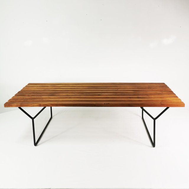 Ławka Model 400, Knoll International, proj. Harry Bertoia, USA, lata 50